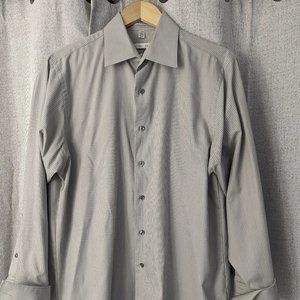 Geoffrey Beene French Cuff Long Sleeve Dress Shirt